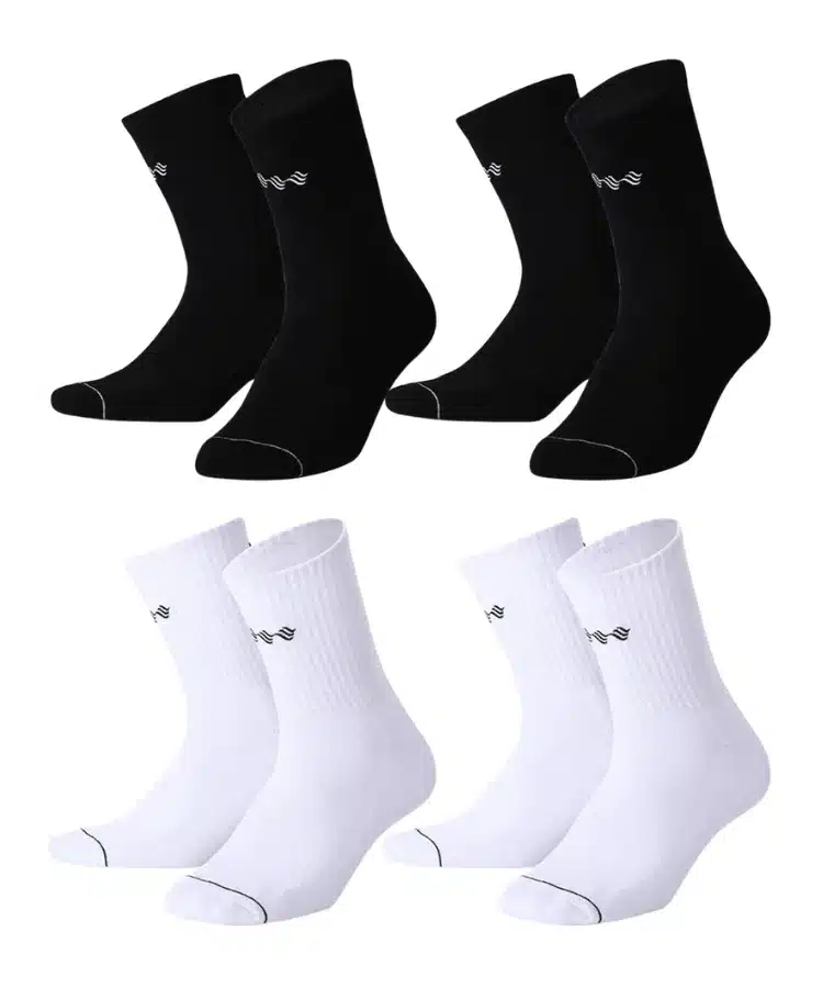wovewear-compression-athletic-socks-multi-pair-black-white Best 4 Pack Athletic Socks