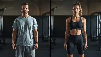 What to Wear for Hyrox: The Ultimate UK Compression Guide 2026 2 Hyrox kit comparison - cotton vs compression activewear for race day