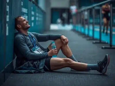 What to Wear for Hyrox: The Ultimate UK Compression Guide 2026 11 Post-Hyrox race recovery kit UK - compression socks and warm layer after the finish line