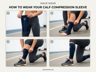 How to put on a calf compression sleeve correctly