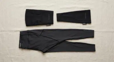 WaveWear UK product range - knee sleeve, calf sleeve, and compression leggings with AlignX technology.